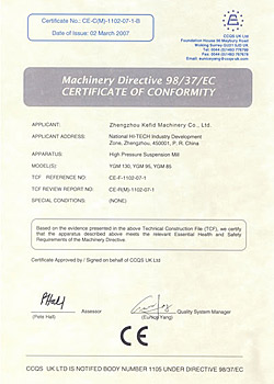 CE Certificate