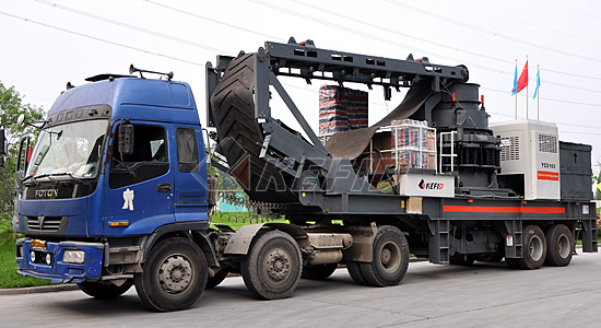 Mobile Vibrating Feeder And Cone Crusher
