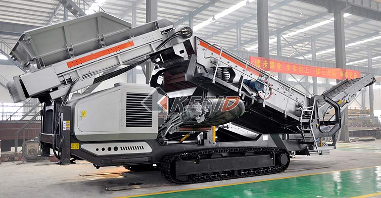 Crawler type mobile crushing and screening Crusher